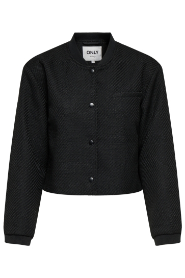 Only ONLTIKVA LIFE L/S BOUCLE BOMBER CC 15351166 Black