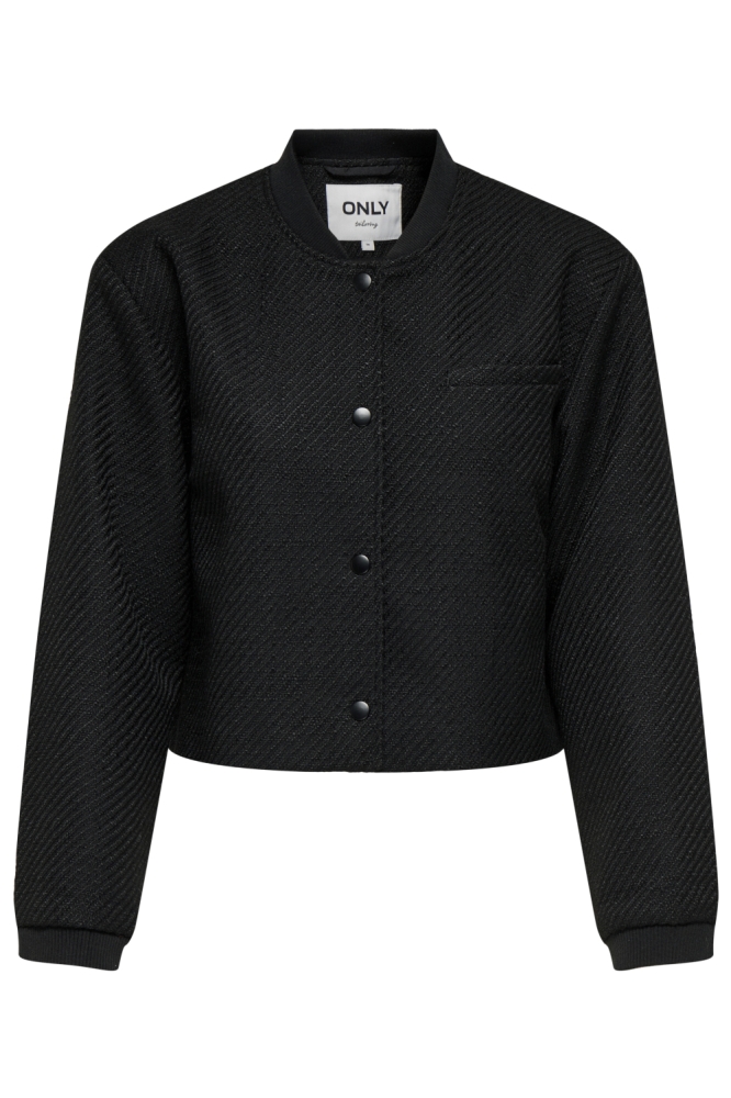 Only zwarte dames vest | Vooraanzicht