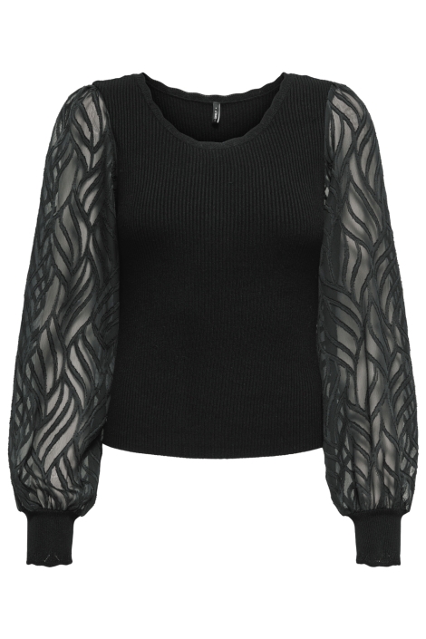 Only zwarte dames trui | Vooraanzicht