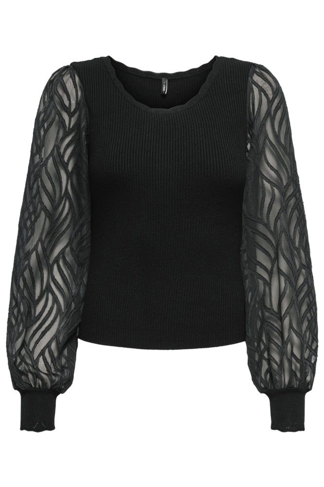 Only zwarte dames trui | Vooraanzicht