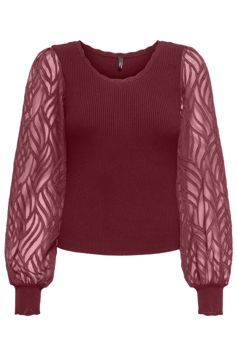 Only bordeaux dames trui | Vooraanzicht