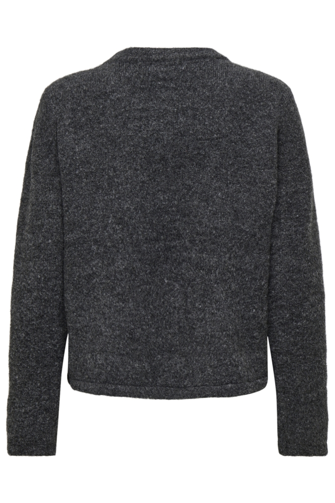 Only grijze dames vest | Achteraanzicht