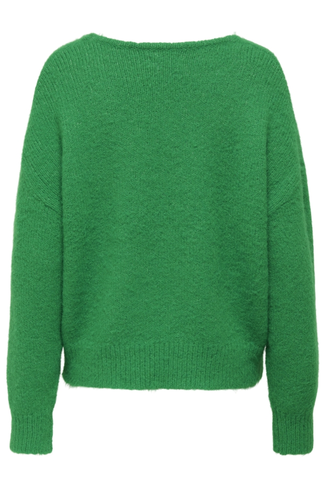 Only groene dames trui | Achteraanzicht