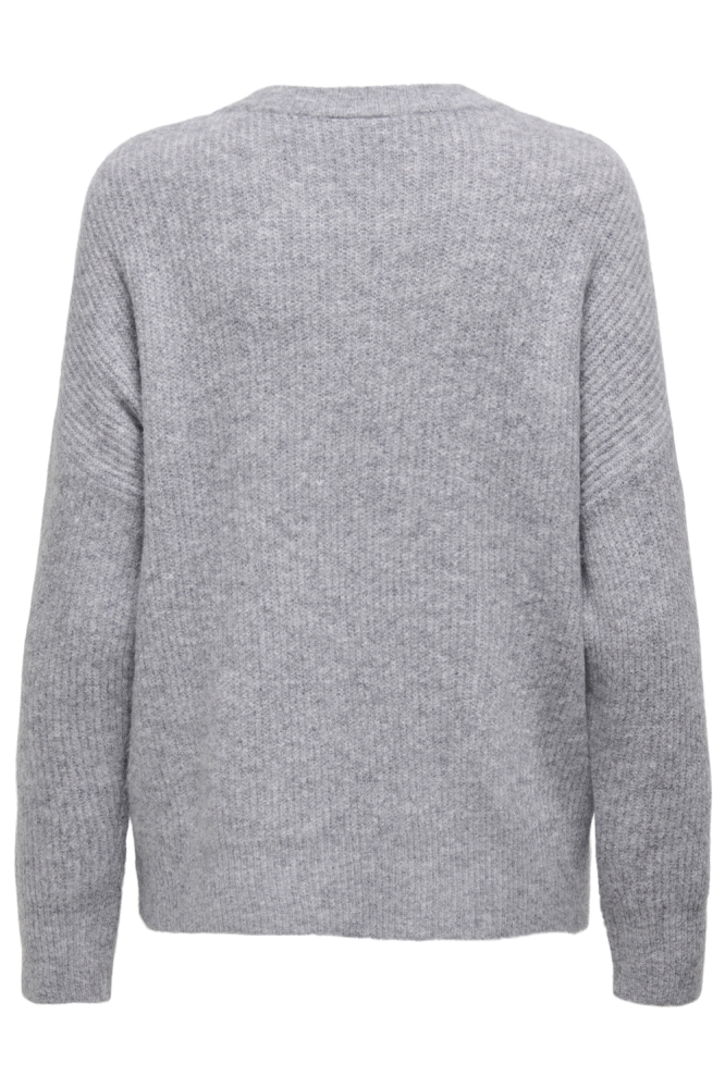 Only grijze dames trui | Achteraanzicht
