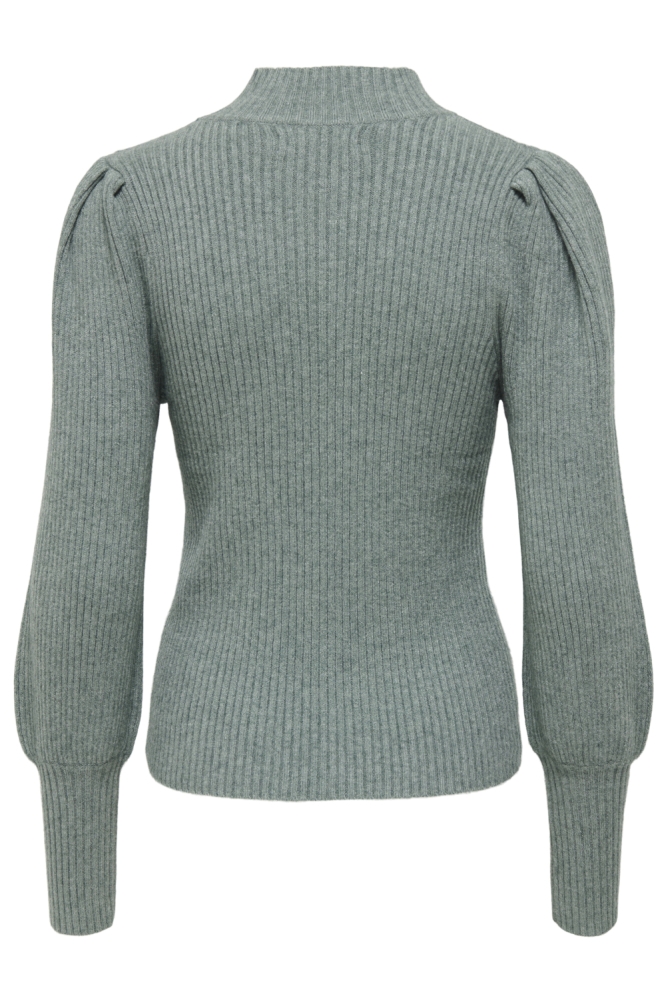 Only groene dames trui | Achteraanzicht