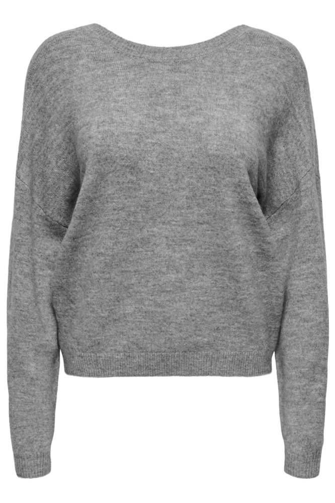 Only grijze dames trui | Vooraanzicht