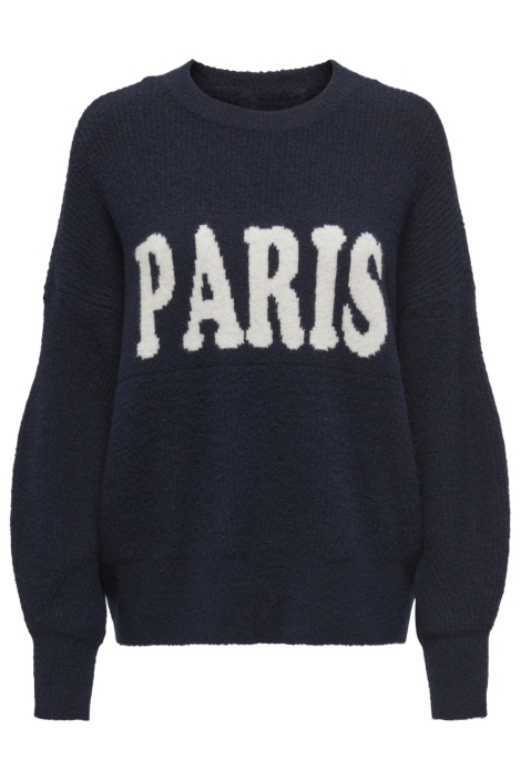 Only blauwe dames trui | Vooraanzicht