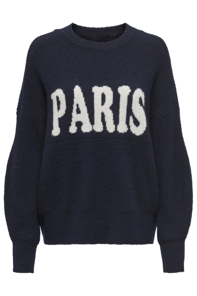 Only blauwe dames trui | Vooraanzicht