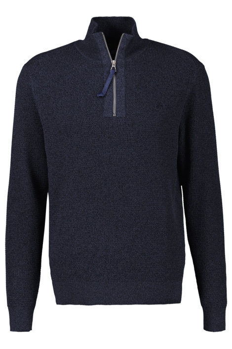 Lerros blauwe heren trui | Vooraanzicht