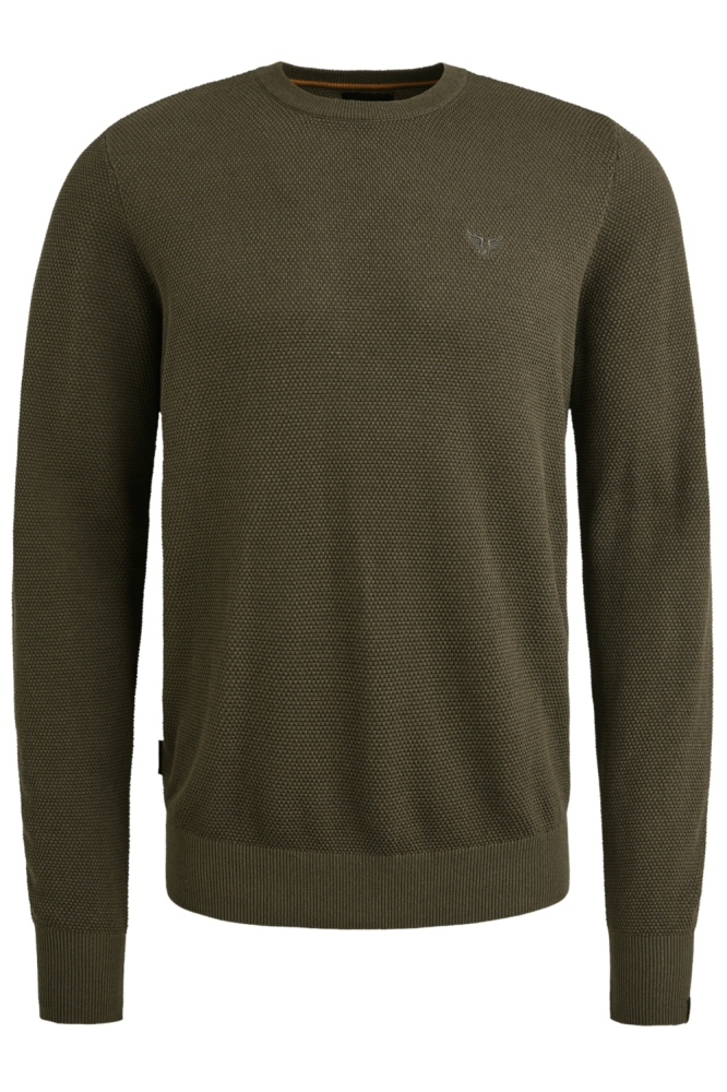 PME legend groene heren trui | Vooraanzicht