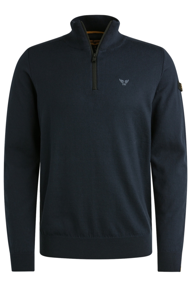 PME legend blauwe heren trui | Vooraanzicht