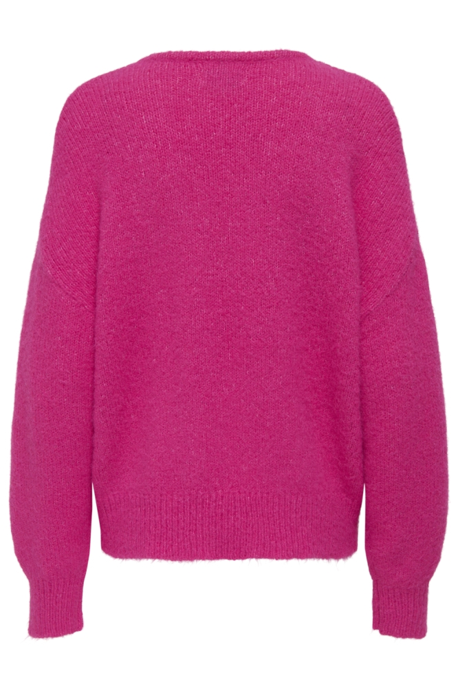 Only roze dames trui | Achteraanzicht