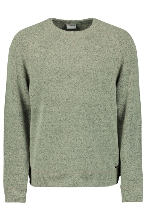 NO-EXCESS groene heren trui | Vooraanzicht
