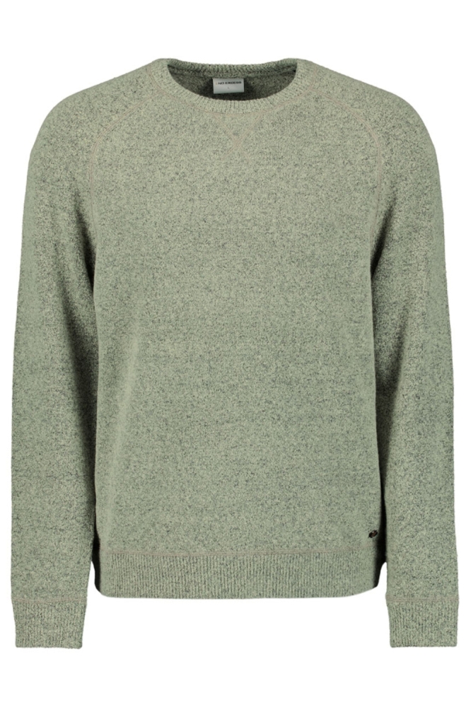 NO-EXCESS groene heren trui | Vooraanzicht