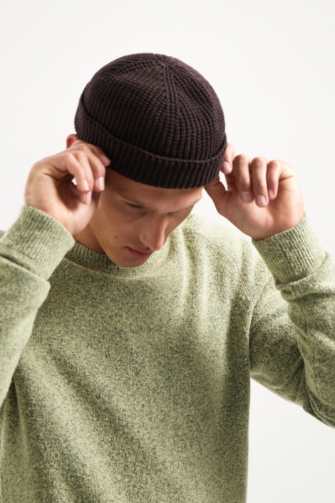 NO-EXCESS groene heren trui | Close up