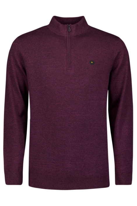 NO-EXCESS paarse heren trui | Vooraanzicht