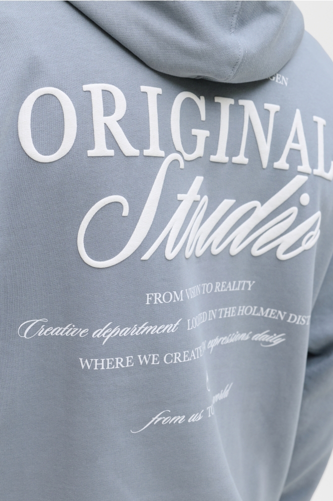 Jack & Jones blauwe heren sweater | Close up