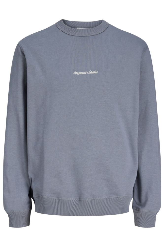 Jack & Jones blauwe heren sweater | Vooraanzicht