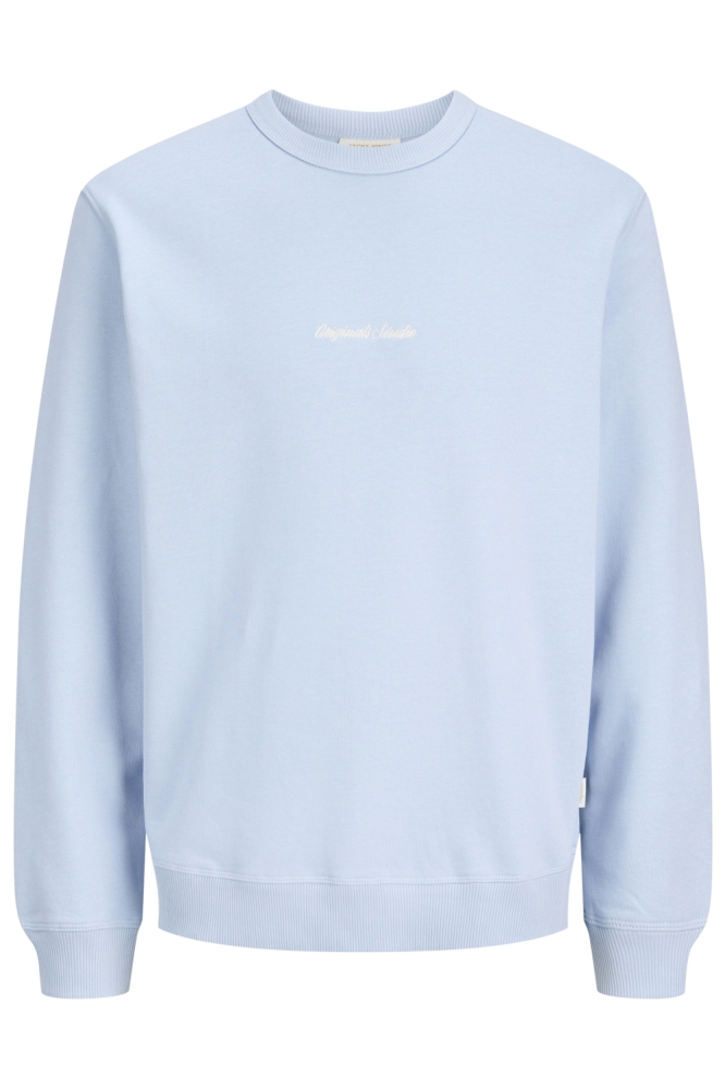 Jack & Jones blauwe heren sweater | Vooraanzicht