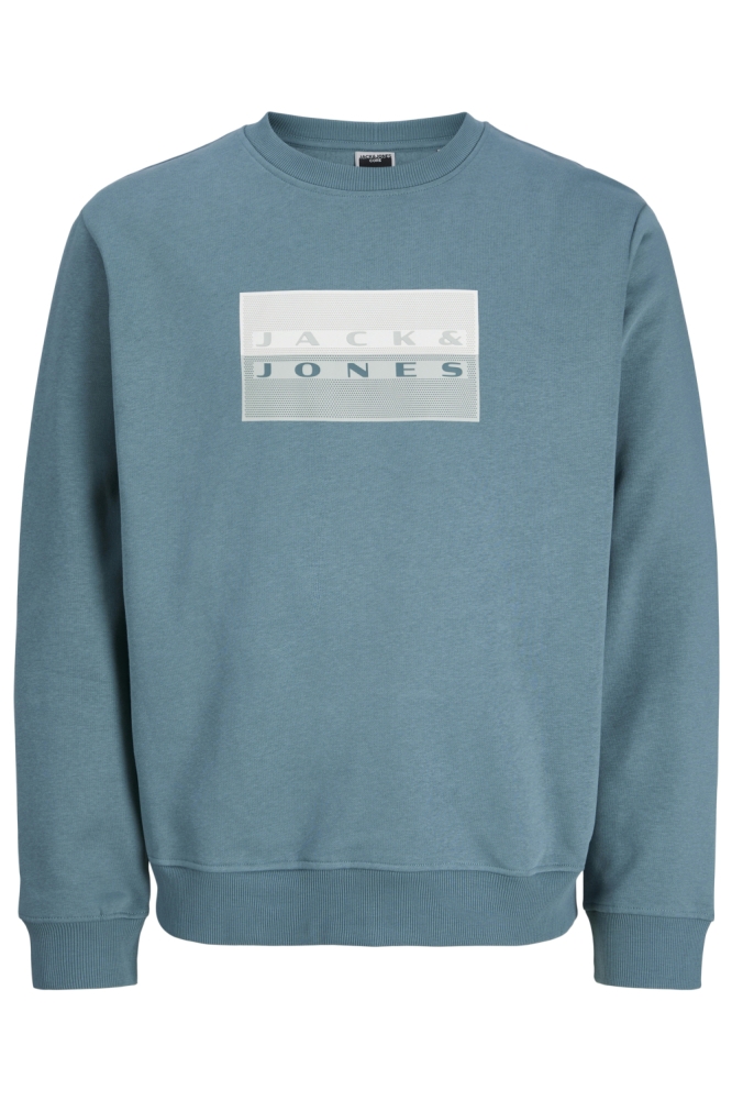 Jack & Jones groene heren sweater | Vooraanzicht