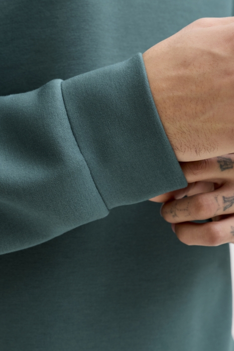 Jack & Jones groene heren sweater | Close up