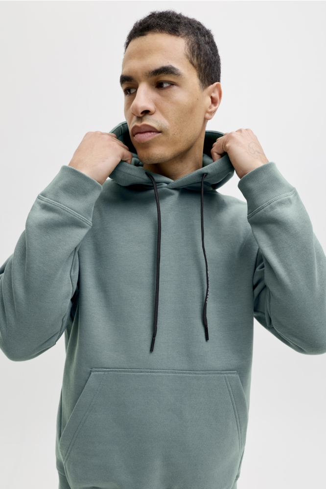 Jack & Jones groene heren sweater | Close up
