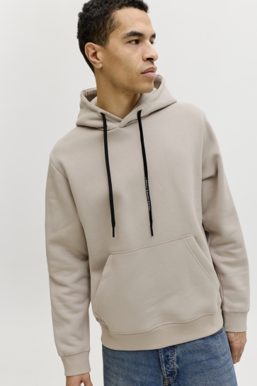 Jack & Jones Trui JCOFUSION SWEAT BADGE HOOD 12289841 PURE CASHMERE