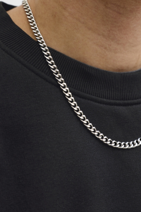 Jack & Jones zwarte heren sweater | Close up