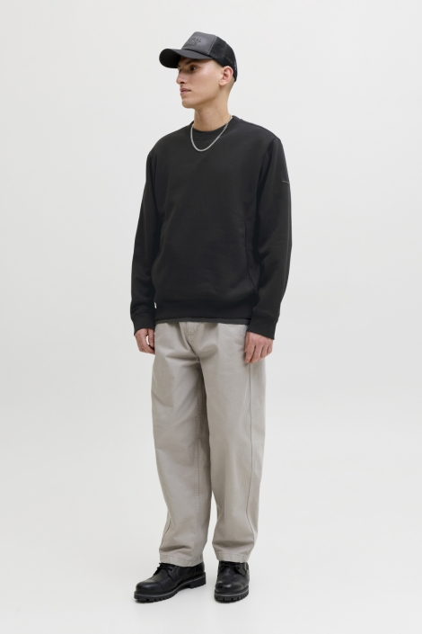 Jack & Jones zwarte heren sweater | Model