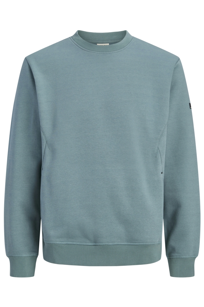 Jack & Jones groene heren sweater | Vooraanzicht