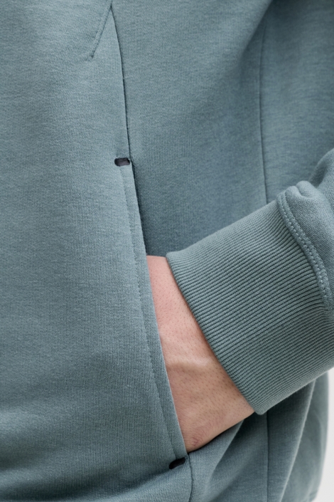 Jack & Jones groene heren sweater | Close up