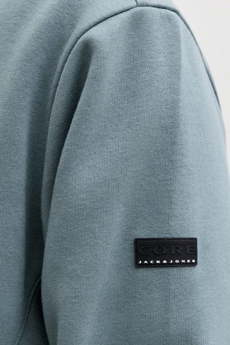 Jack & Jones groene heren sweater | Close up