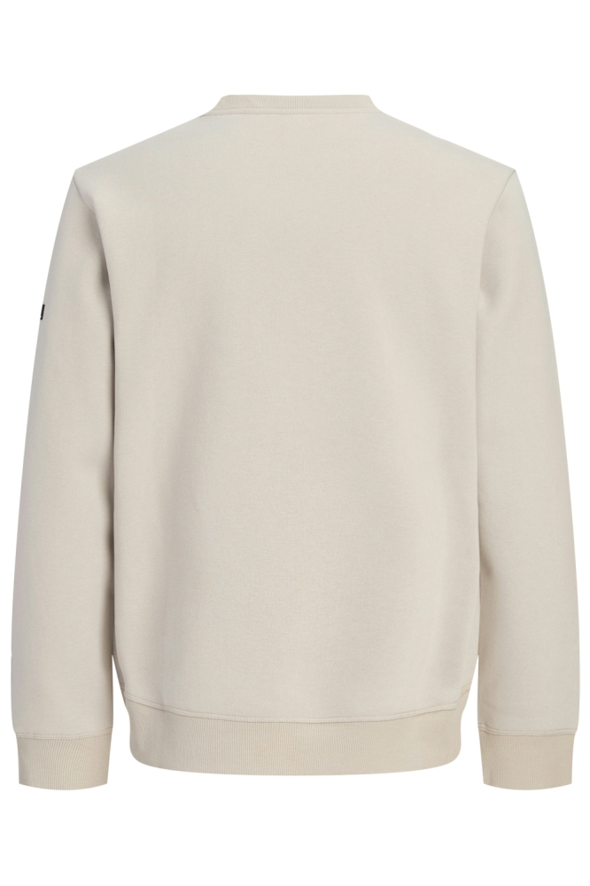 Jack & Jones beige heren sweater | Achteraanzicht
