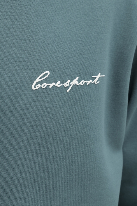 Jack & Jones groene heren sweater | Close up
