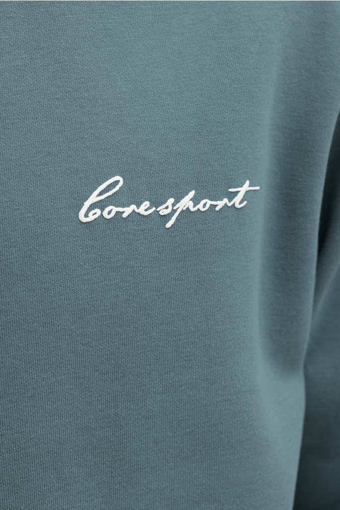 Jack & Jones groene heren sweater | Close up