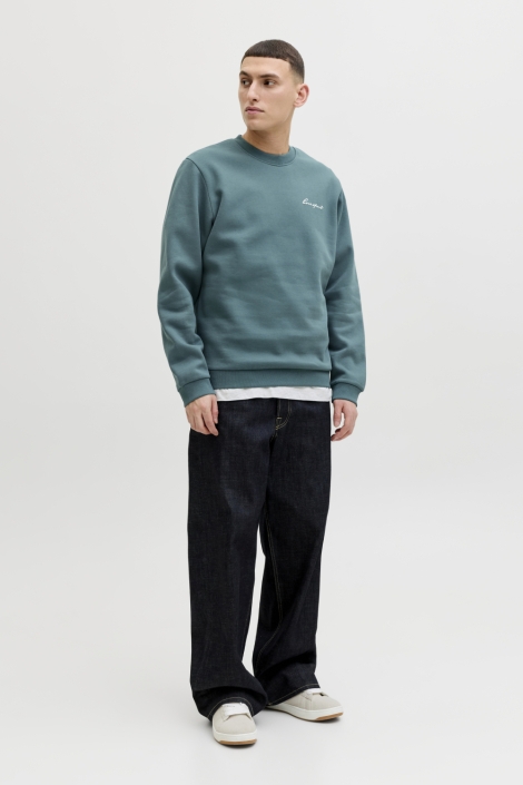 Jack & Jones groene heren sweater | Model