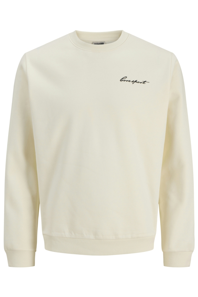 Jack & Jones beige heren sweater | Vooraanzicht