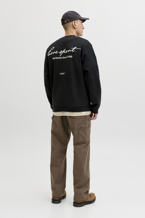 Jack & Jones zwarte heren sweater | 