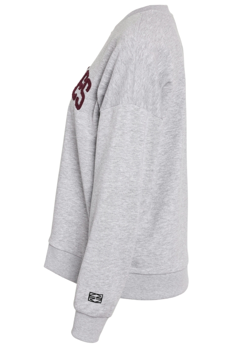 Noisy may grijze dames sweater | Zijaanzicht