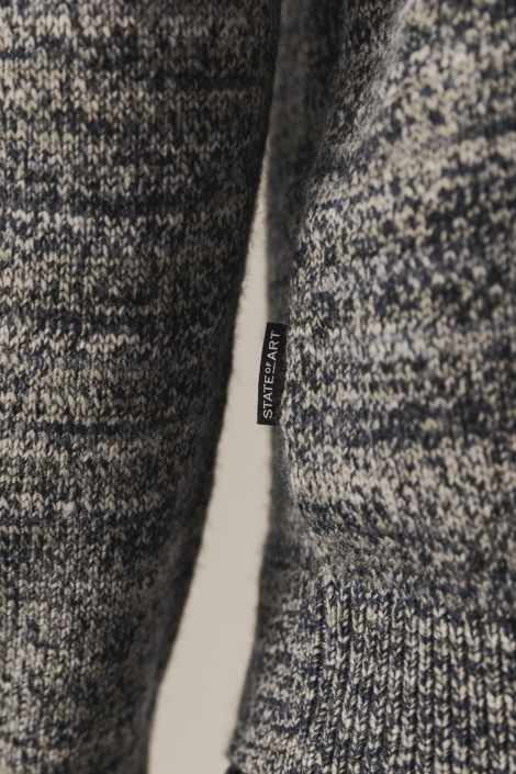 State of Art blauwe heren trui | Close up
