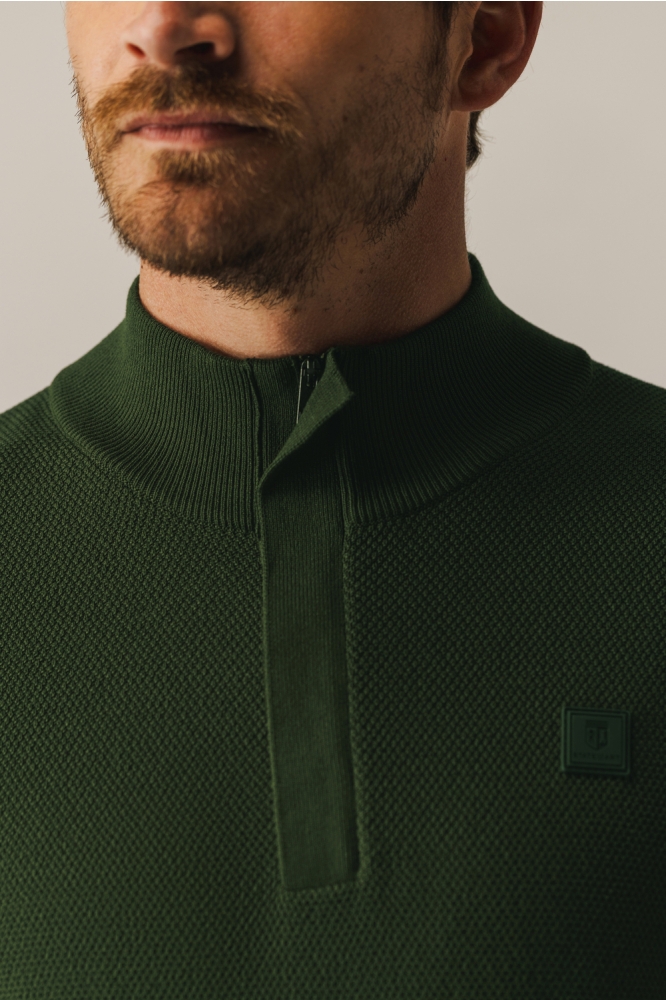 State of Art groene heren trui | Close up