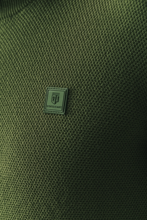 State of Art groene heren trui | Kleurstaal