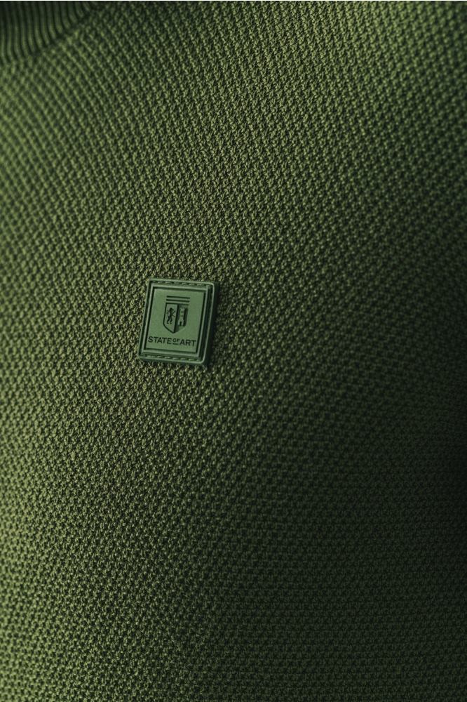 State of Art groene heren trui | Kleurstaal