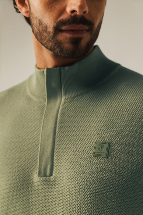 State of Art groene heren trui | Close up