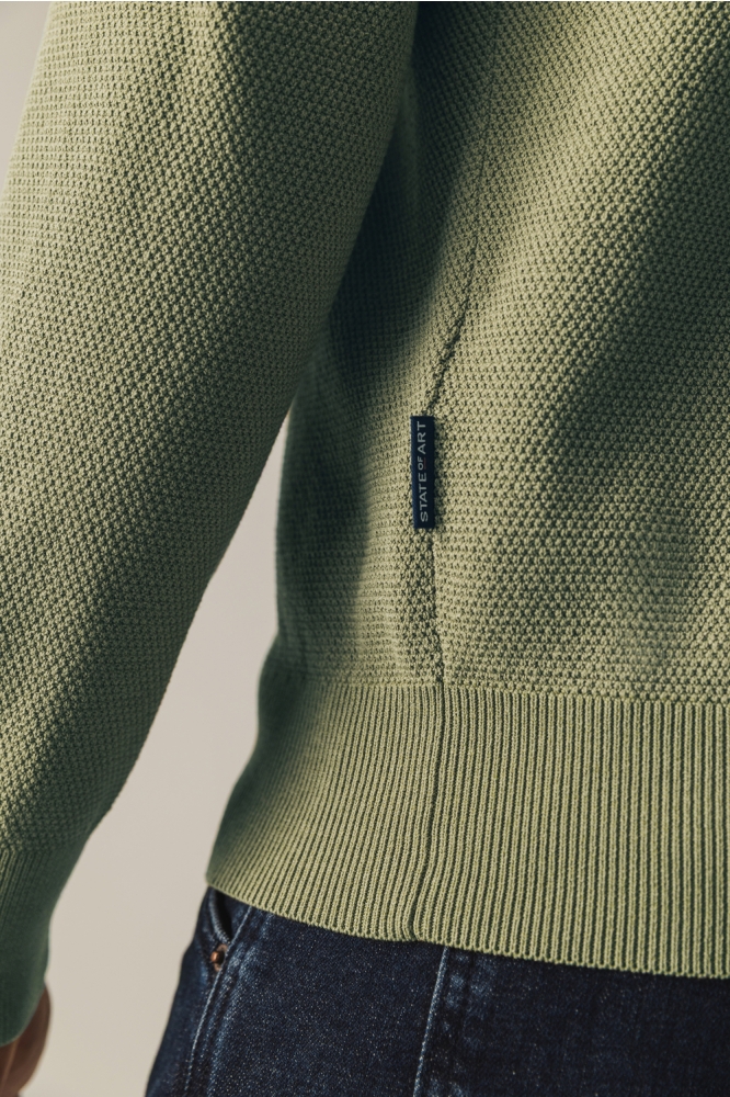 State of Art groene heren trui | Kleurstaal