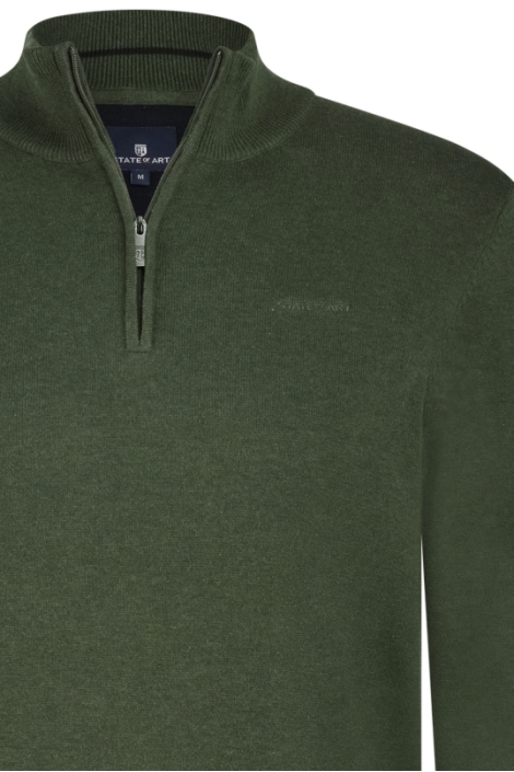 State of Art groene heren trui | Close up