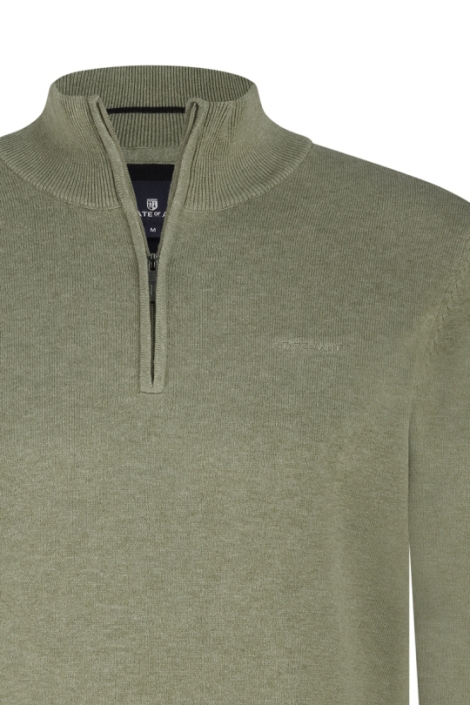 State of Art groene heren trui | Close up