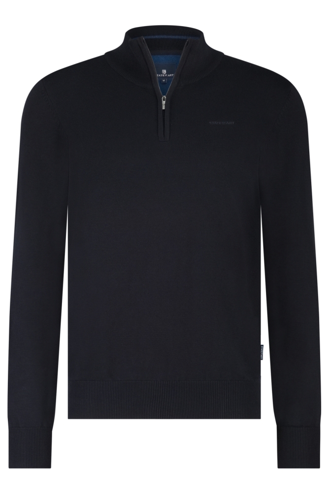 State of Art blauwe heren trui | Vooraanzicht