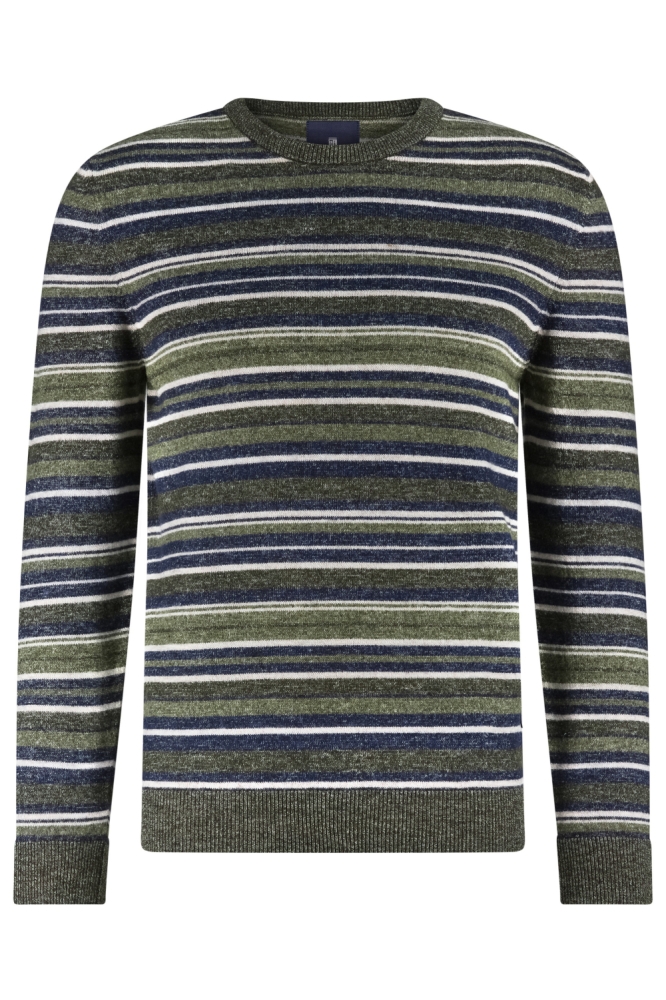 State of Art groene heren trui | Vooraanzicht