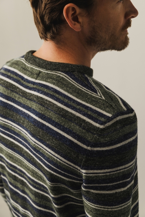 State of Art groene heren trui | Close up